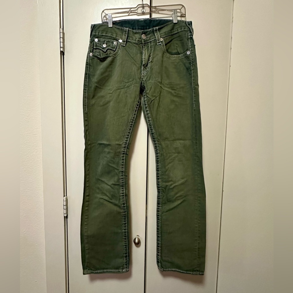 True Religion Green Jeans